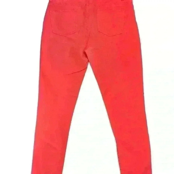 Judy Blue Womens High Waist  Tummy Control Skinny Jeans Zip Closure Red Size 13 - Picture 5 of 7